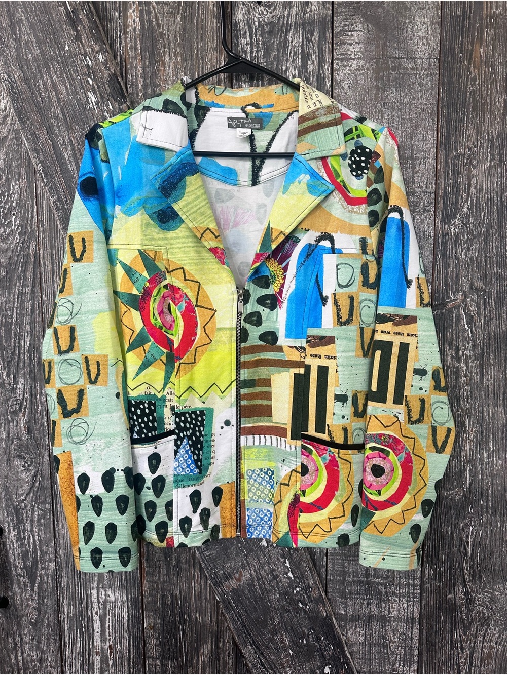 Simply Art by Dolcezza Zip Up Blazer